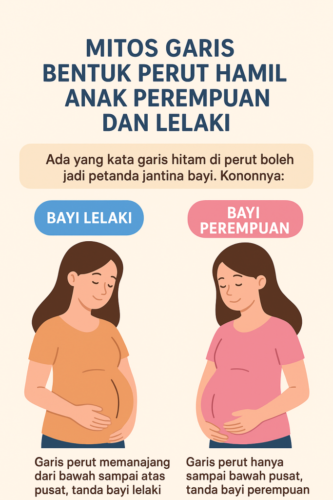 bentuk perut hamil anak lelaki