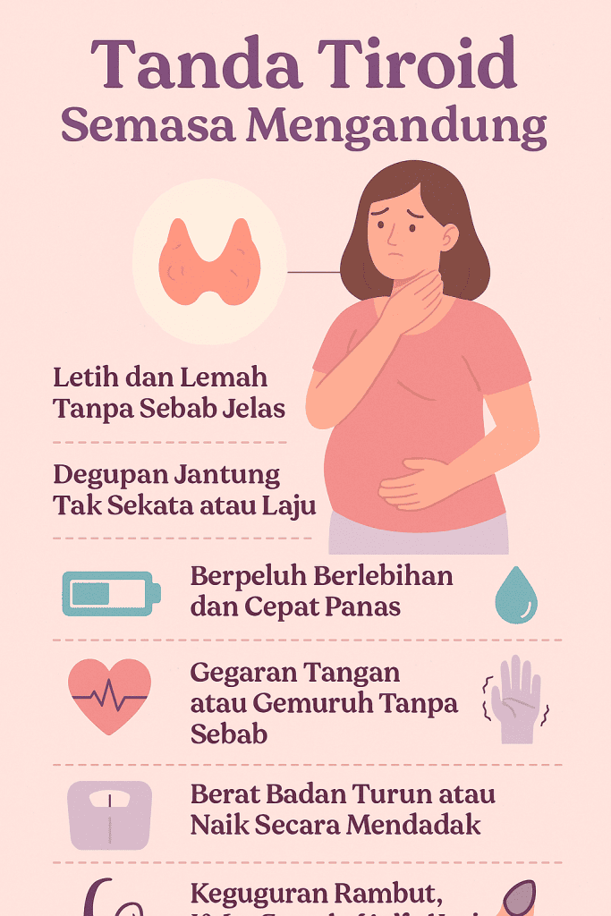tanda tiroid semasa mengandung