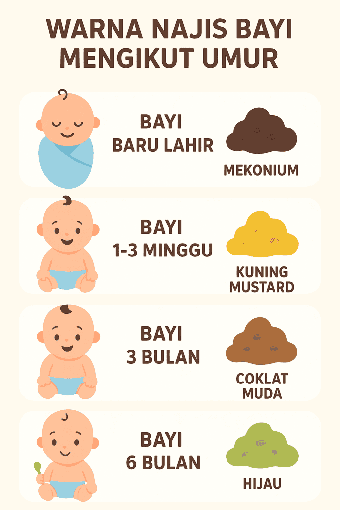 warna najis bayi