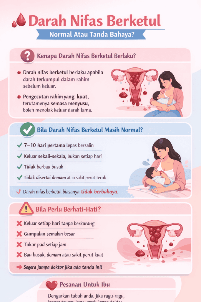 darah nifas berketul