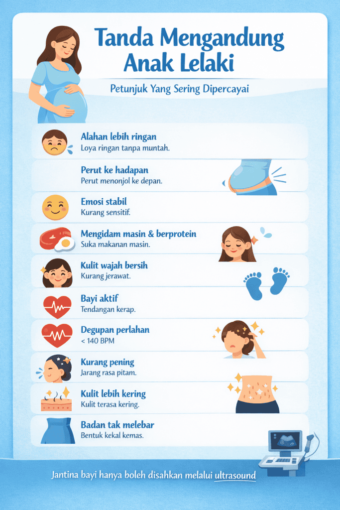 tanda mengandung anak lelaki