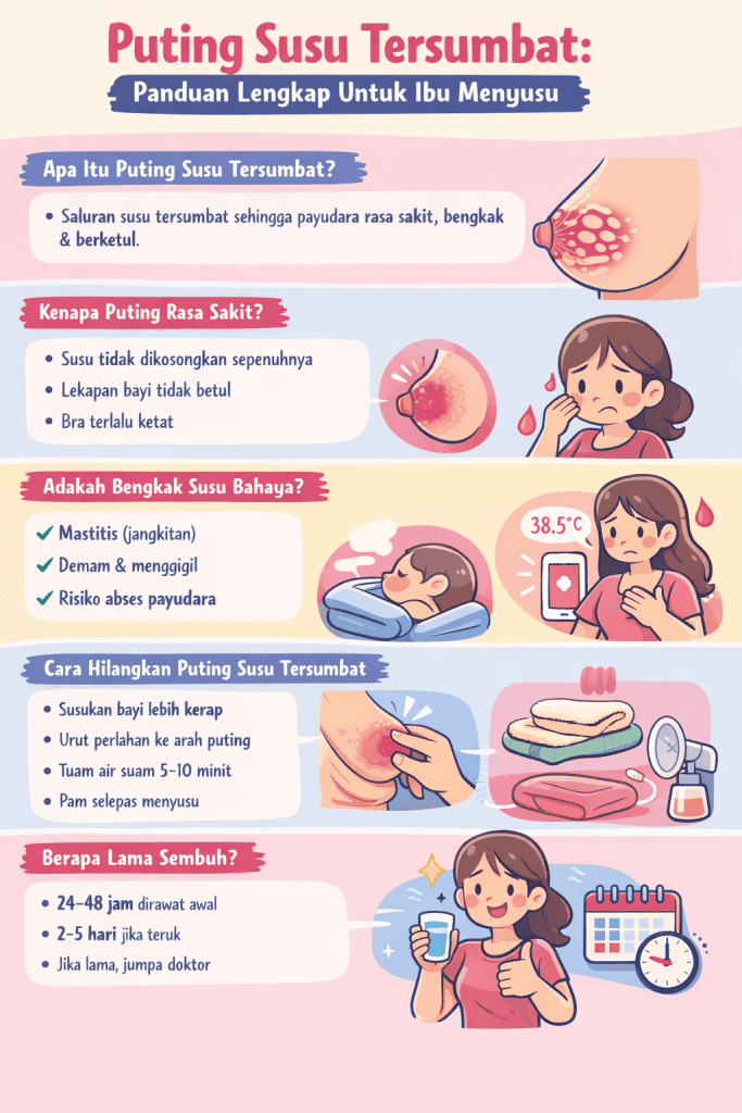 puting susu tersumbat