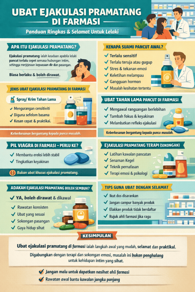 ubat ejakulasi pramatang di farmasi