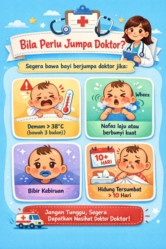 cara hilangkan hidung tersumbat bayi