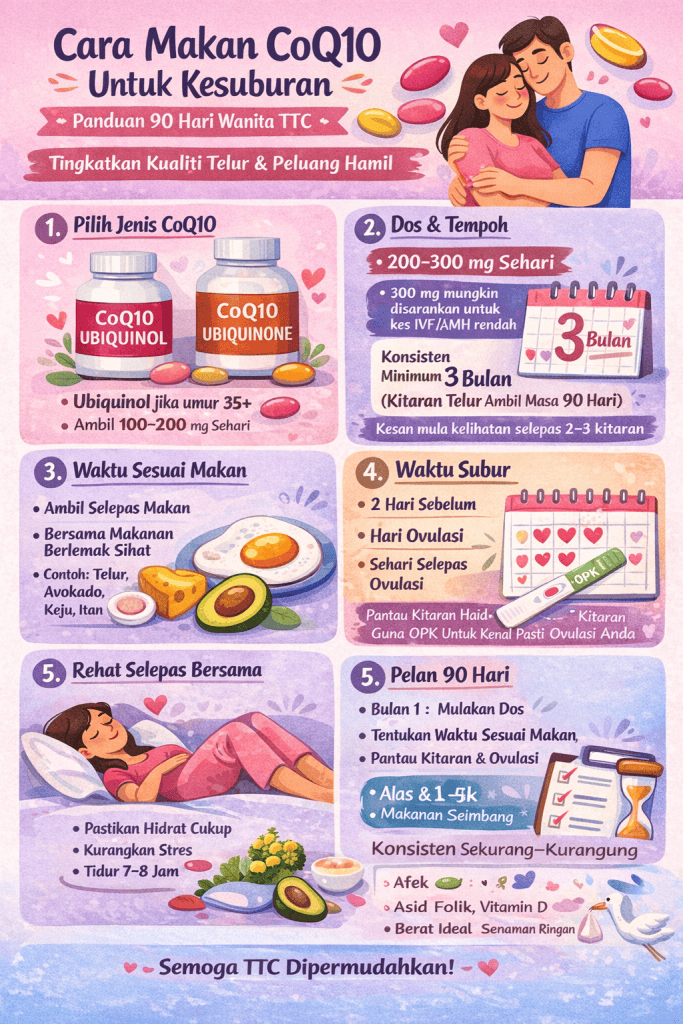 cara makan coq10 untuk kesuburan