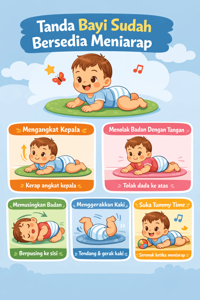 bayi meniarap berapa bulan