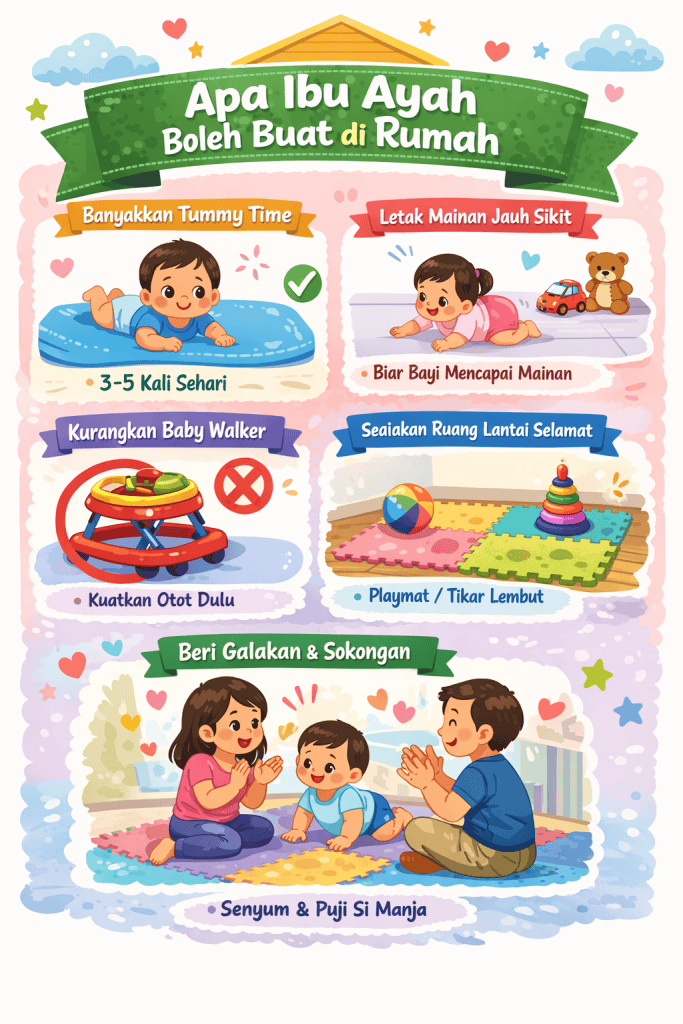 bayi merangkak berapa bulan