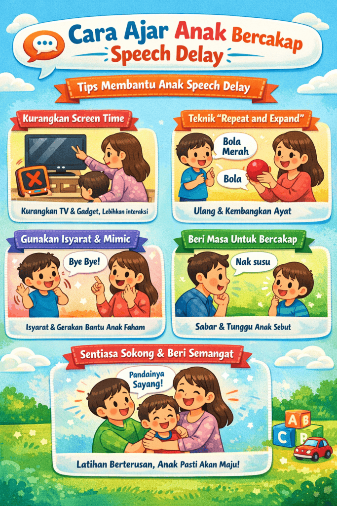 cara ajar anak bercakap