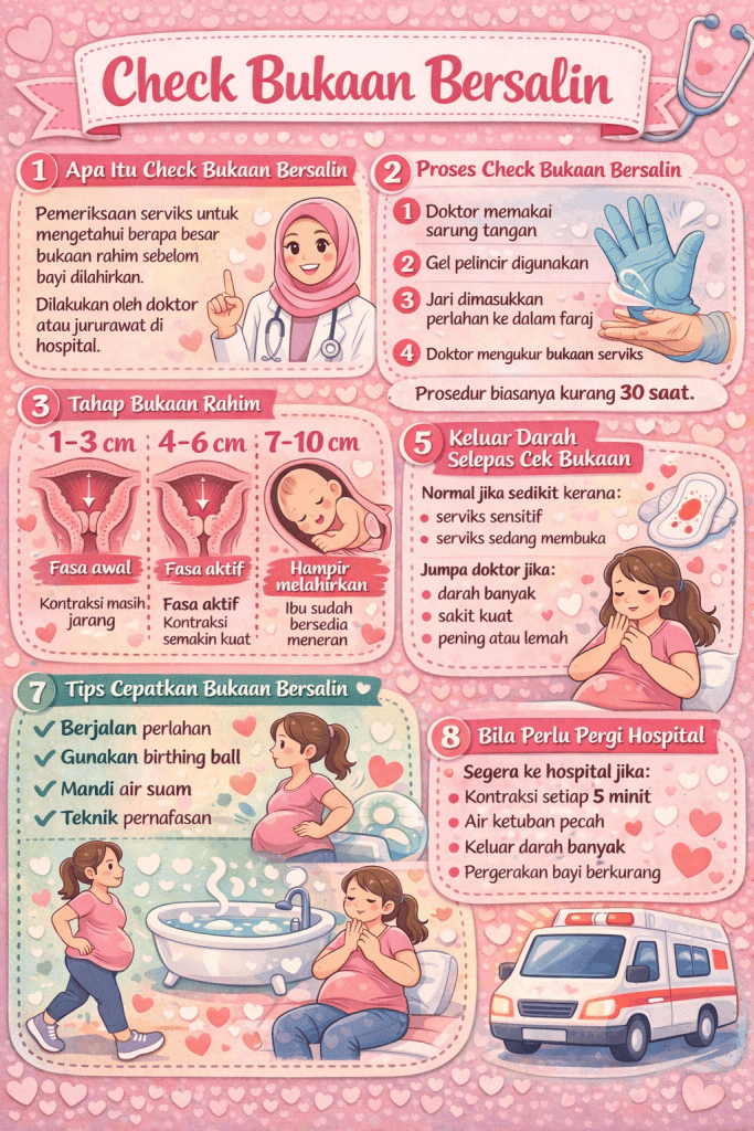 check bukaan bersalin