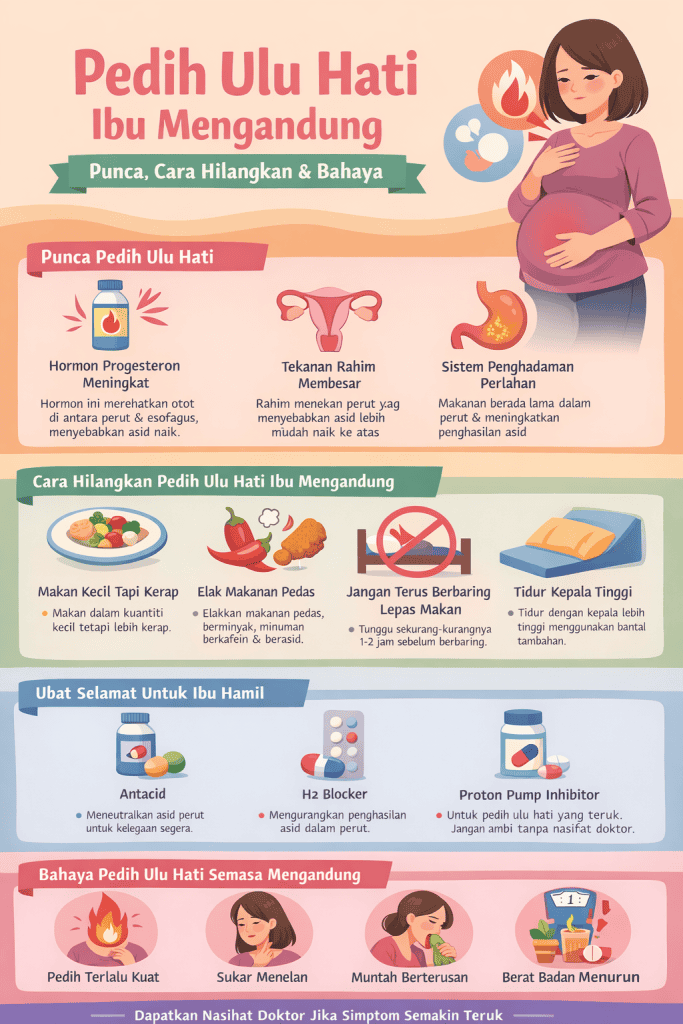 pedih ulu hati ibu mengandung