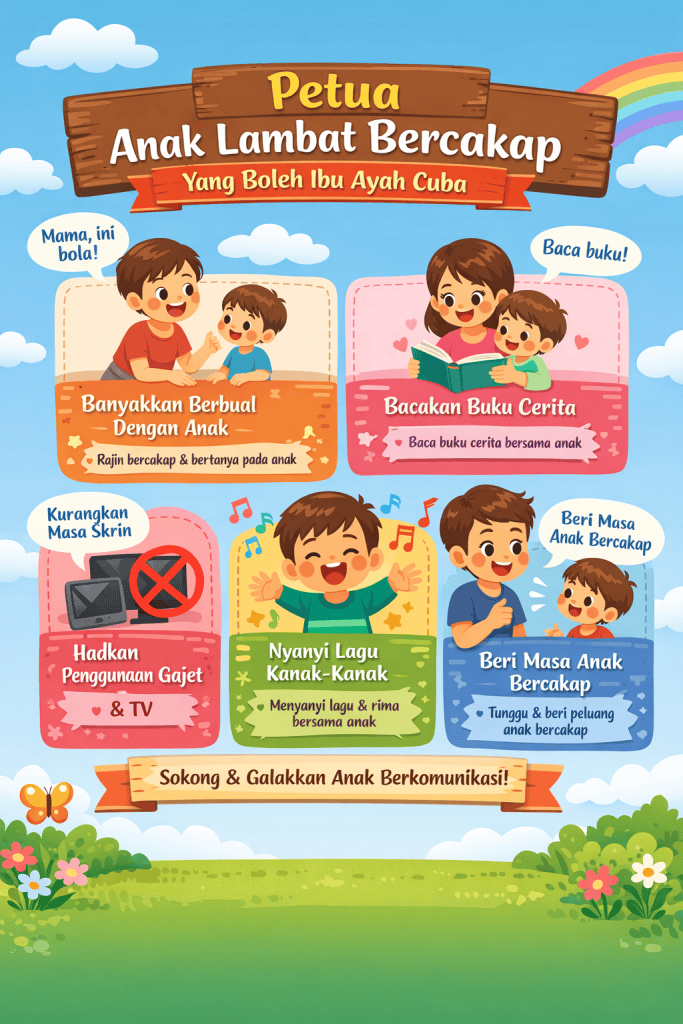 tanda anak lambat bercakap