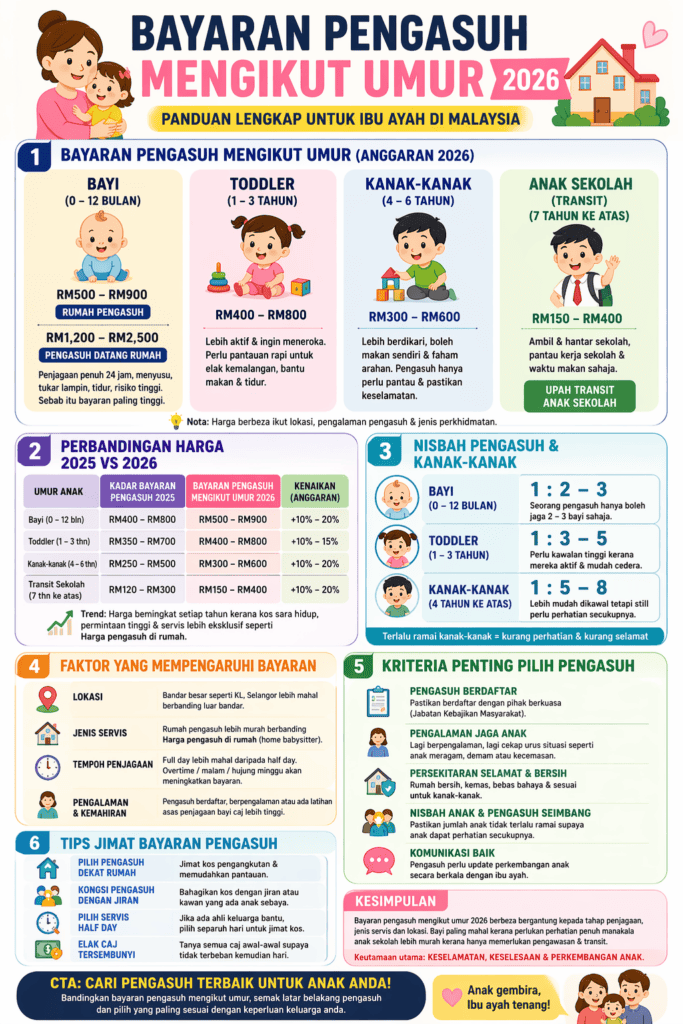 bayaran pengasuh mengikut umur