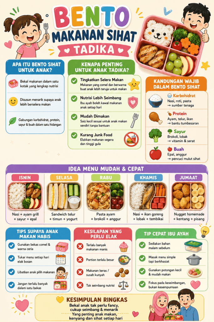 bento makanan sihat tadika