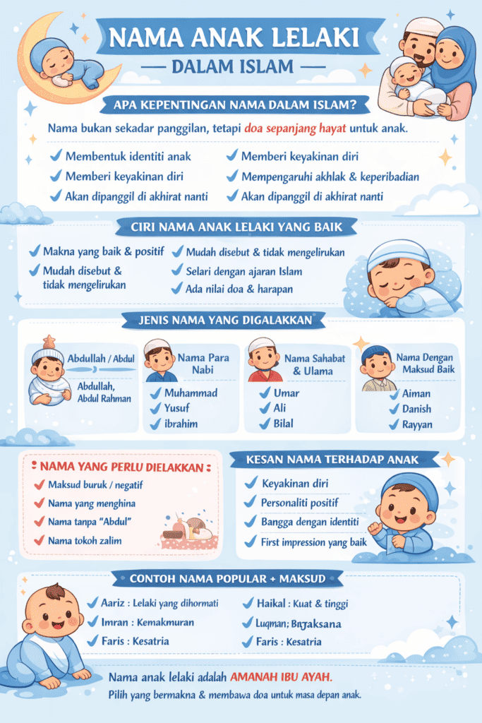 nama anak lelaki dalam islam